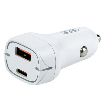 Зарядний пристрій XO 1xUSB QC3.0 + 1xUSB-C PD20W white (CC37-WH)