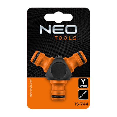 Трійник для шлангу Neo Tools трійник 1/2&quot;-3/4&quot;, двокомпонентний (15-744)