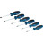 Набір викруток Bosch Torx 6шт, T10х75, T15х75, T20x100, T25x100, T30x125, T40x125 мм (1.600.A01.V09)