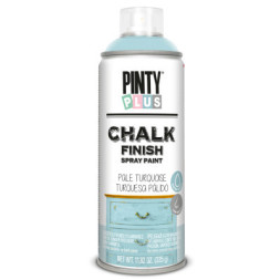 Фарба-аерозоль Pintyplus на водній основі Chalk-finish, Бірюза світла, 400 мл (8429576231403)