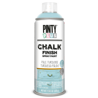 Фарба-аерозоль Pintyplus на водній основі Chalk-finish, Бірюза світла, 400 мл (8429576231403)