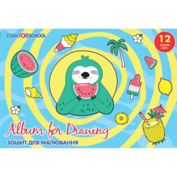 Альбом для малювання Cool For School на скобі For Boys, 12 аркушів (CF60901-02)