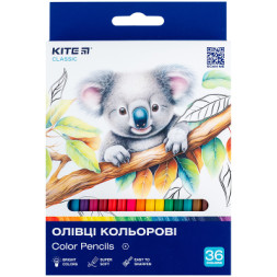Олівці кольорові Kite Classic 36 кольорів (K-057)