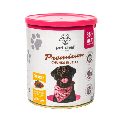 Вологий корм для собак Pet Chef З куркою 800 г (4820255193656)