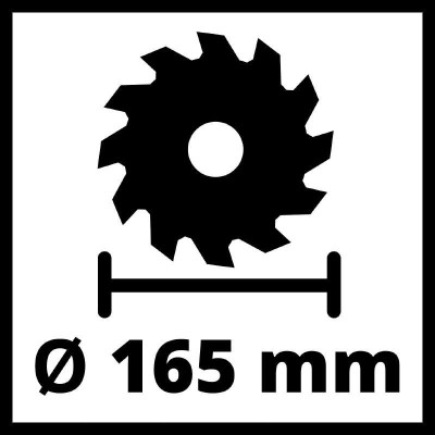Дискова пила Einhell TE-CS 18/165-1LI - Solo PXC 18V, 165х20 мм, 2.6кг (без АКБ та ЗП) (4331207)