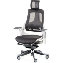 Офісне крісло Special4You WAU CHARCOAL NETWORK WHITE (E5319)