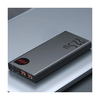 Батарея універсальна Baseus Adaman Metal 10000mAh, PD/22.5W, QC/3.0, Lightning (PPAD000001)