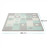 Дитячий килимок Kinderkraft Luno Shapes Mint 30 елементів (5902533919321)