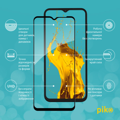 Скло захисне Piko Full Glue Samsung M13 (1283126544965)