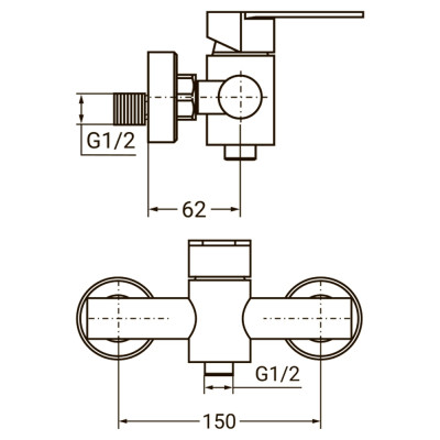 Змішувач AQUATICA HT-1D171P