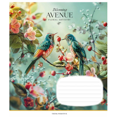 Зошит Школярик Blooming avenue 24 аркуша лінія (024-3553L)