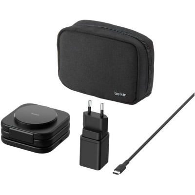 Зарядний пристрій Belkin 3in1 Travel Pad Wireless Qi2 15W Black (WIZ024VFBK)