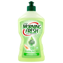 Засіб для ручного миття посуду Morning Fresh Sensitive Aloe Vera 450 мл (5900998022983/5000101509650)