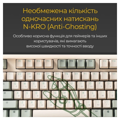 Клавіатура Ducky One 3 Cherry MX Silent Red UA USB Cream (DKON2108-SUAPXМAEGGC1)