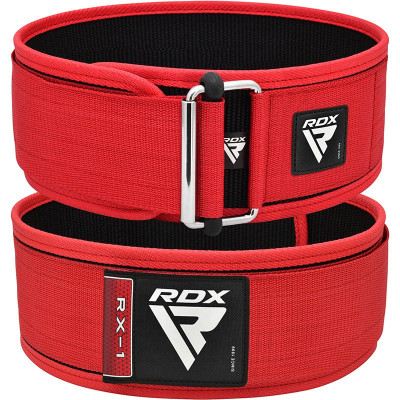 Атлетичний пояс RDX RX1 Weight Lifting Belt Red XL (WBS-RX1R-XL)