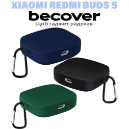 Чохол для навушників BeCover Silicon для Xiaomi Redmi Buds 5 Black (710956)