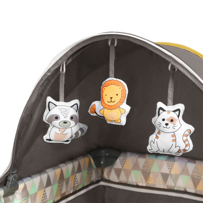 Дитячий манеж Lionelo Sven Plus Yellow Scandi (LO-SVEN PLUS YELLOW SCANDI)