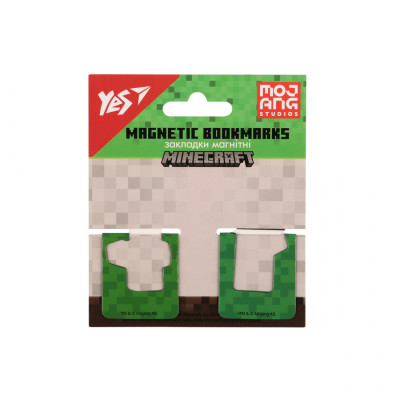 Закладки для книг Yes магнітні Minecraft, висікання, 2 шт (708397)