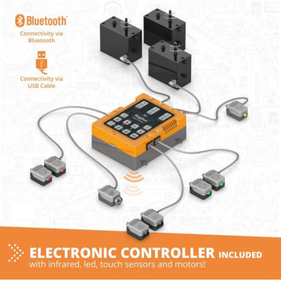 Конструктор Engino STEM &amp; Robotics Pro Set v2 з акумулятором (E30-1B)