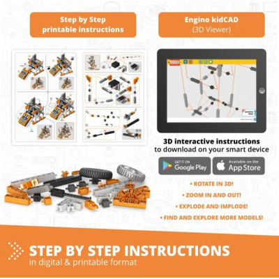 Конструктор Engino STEM &amp; Robotics Pro Set v2 з акумулятором (E30-1B)