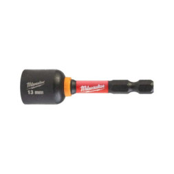 Головка магнітна Milwaukee 1/4&quot;, шестигранна, 13 мм Shockwave, ударостійка (4932492443)