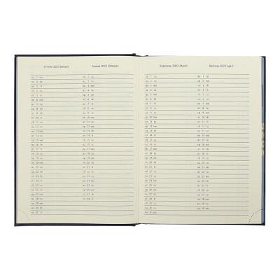 Тижневик Buromax датований 2025 IDEAL, А5 чорний (BM.2175-01)