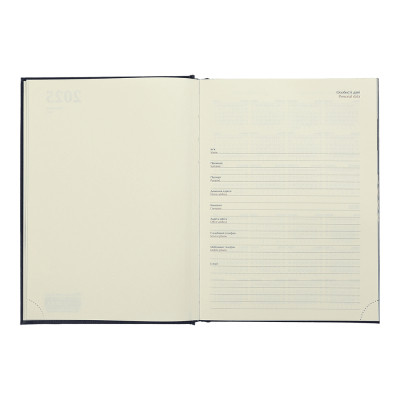 Тижневик Buromax датований 2025 IDEAL, А5 чорний (BM.2175-01)