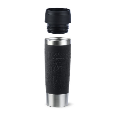 Термокружка Tefal Travel Mug Classic, 500мл, нержавіюча сталь, чорний (N2022010)