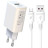 Зарядний пристрій XO QC 3.0 L85 18W/1USB + microUSB White (XO-L85m-WH)