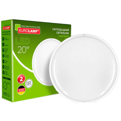 Світильник Eurolamp с датчиком движения 20W 4000K (LED-NLR-20/40(sensor))