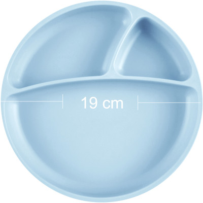 Тарілка дитяча MinikOiOi Portions секційна Mineral Blue (101050003)