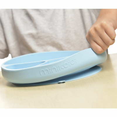 Тарілка дитяча MinikOiOi Portions секційна Mineral Blue (101050003)