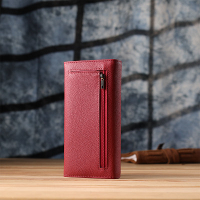 Гаманець ST Leather З натуральної шкіри Червоний (23096)