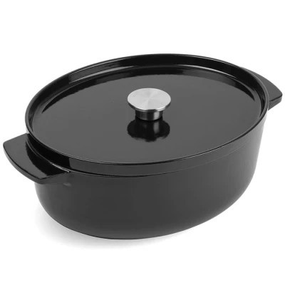 Гусятниця KitchenAid Cast Iron 30 см 5,6 л Чорна (CC006064-001)