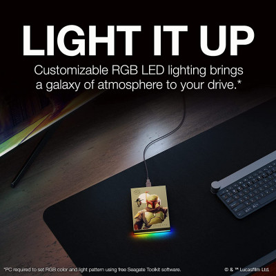 Зовнішній жорсткий диск 2.5&quot; 2TB FireCuda Gaming Hard Drive Star Wars edition Seagate (STKL2000406)