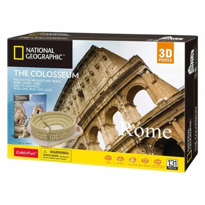 Пазл Cubic Fun Тривимірна головоломка-конструктор National Geographic Колізей (DS0976h)