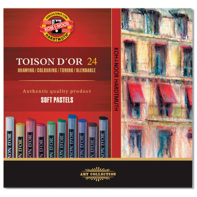 Пастель Koh-i-Noor Toison D&#039;or суха м&#039;яка 24 кольори (8514)