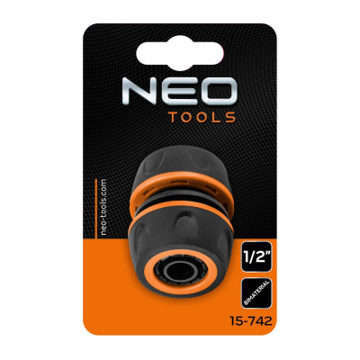 З&#039;єднувальна муфта для шланга Neo Tools муфта ремонтна 1/2&quot;, двокомпонентна (15-742)