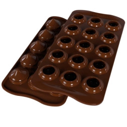 Форма для шоколаду Silikomart &quot;Поцілунок&quot; d 28 h 24 мм 15 x 8 мл (SCG57)