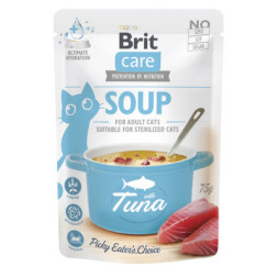 Вологий корм для кішок Brit Care Soup with Tuna з тунцем 75 г (8595602569205)