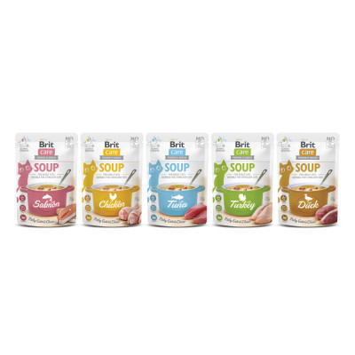 Вологий корм для кішок Brit Care Soup with Tuna з тунцем 75 г (8595602569205)