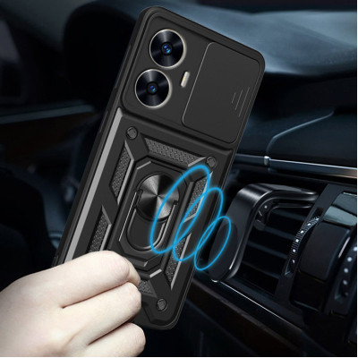 Чохол до мобільного телефона BeCover Military Realme C55 Black (709173)