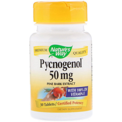 Трави Nature&#039;s Way Пікногенол, Екстракт Соснової Кори, Pycnogenol, Pine Bark Ex (NWY-45151)