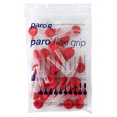 Щітки для міжзубних проміжків Paro Swiss Flexi Grip xxx-тонкі Ø 1.9 мм 30 шт. (7610458810736)