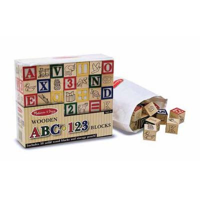 Кубики Melissa&amp;Doug Деревянная азбука/цифры (MD1900)