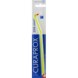 Зубна щітка Curaprox CS 1006 Single &amp; Sulcular 6 мм Монопучкова Салатова (CS 1006-04)