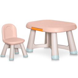 Дитячий стіл Mealux комплект Peppa стіл + стілець (KD-F042 Orange)