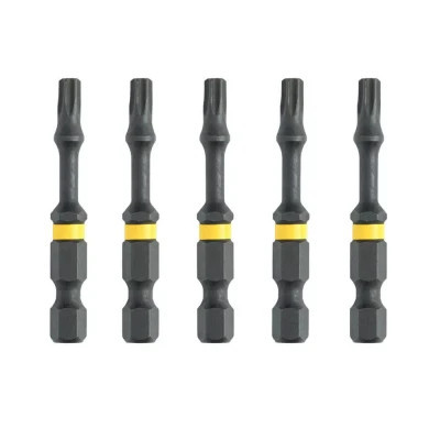 Набір біт DeWALT IMPACT TORSION, ударні, Torx, T15, L=57 мм, 5 шт (DT7394T)