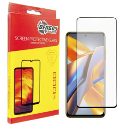 Скло захисне Dengos Full Glue Poco M5s (black) (TGFG-301)
