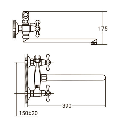 Змішувач AQUATICA PM-2C257C